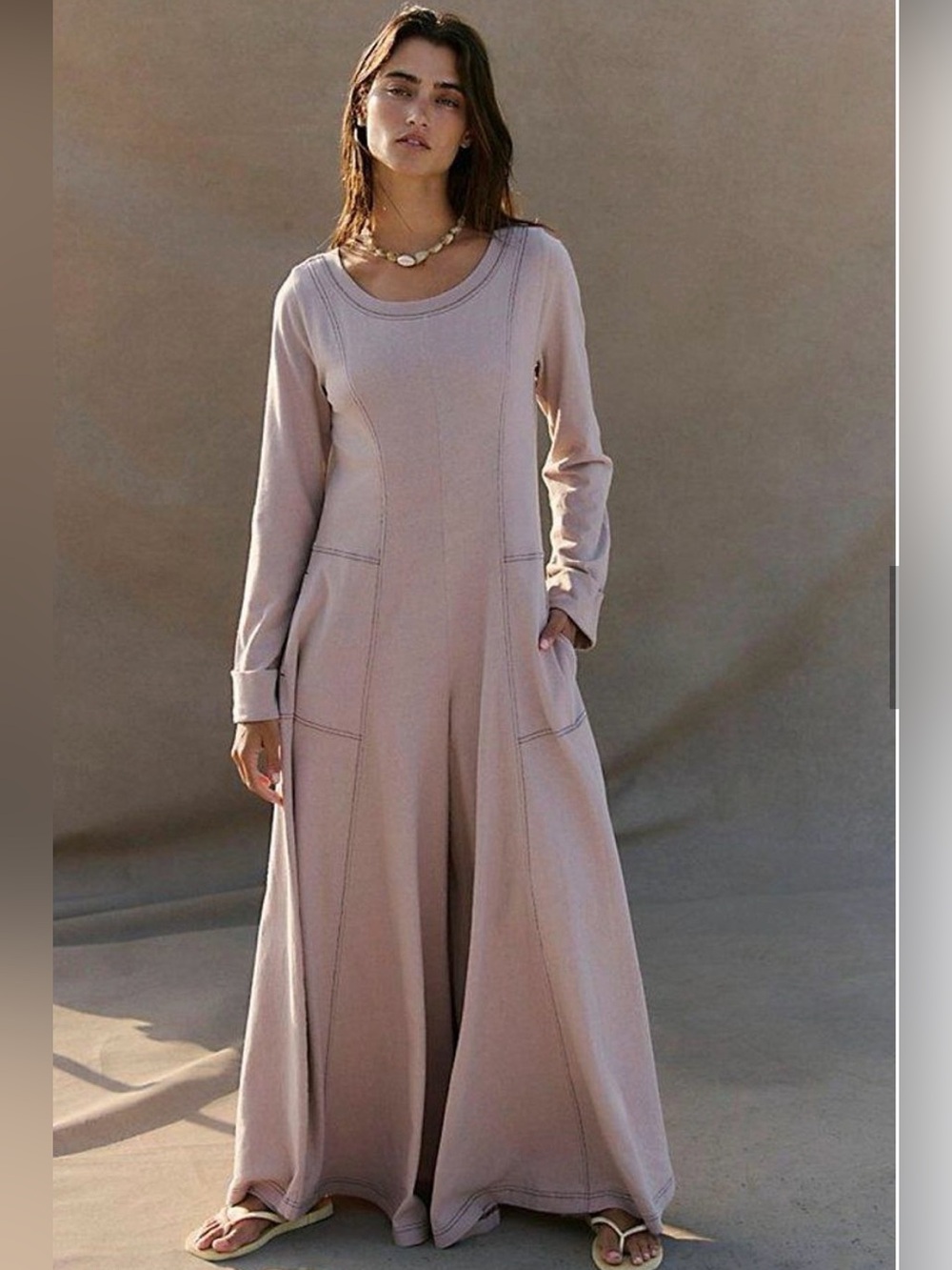 NWT FREE PEOPLE FREE-EST STRADA
JUMPSUIT Light Tan SIZE Medium & Small